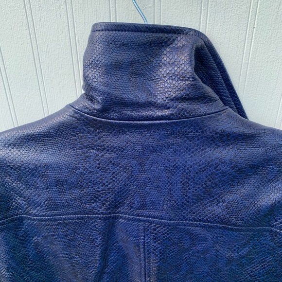 Reptile Blue biker coat - Picture 9 of 12